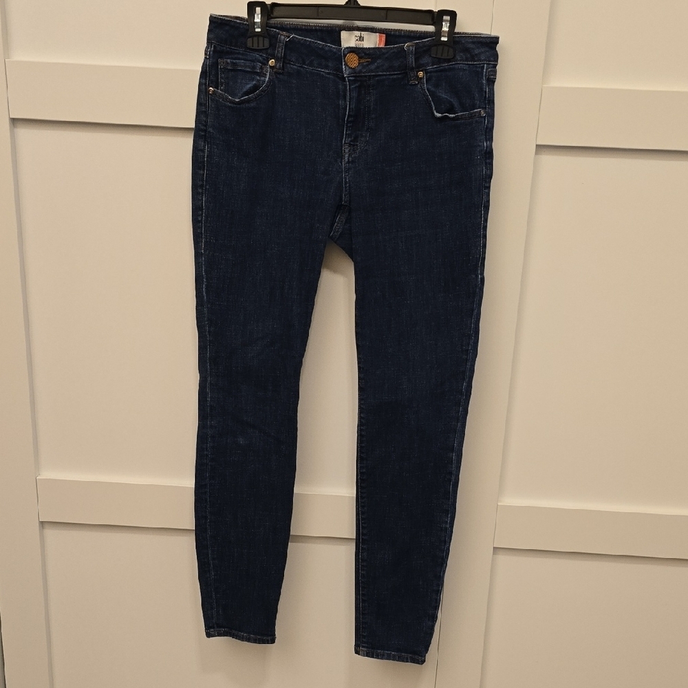 CAbi 5493 Dark Blue Skinny Jeans. Size 8 - Picture 3 of 9